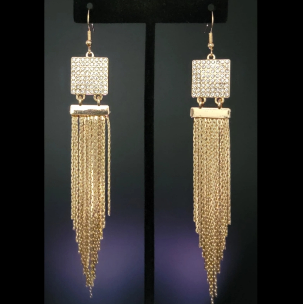 Gold earrings